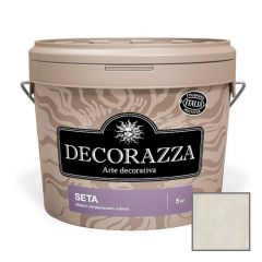 Декоративное покрытие Decorazza Seta Nova Argento с эффектом натурального шёлка (STN 001) 5 л