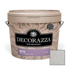 Декоративное покрытие Decorazza (Декоразза) Seta Nova Argento с эффектом натурального шелка (ST 11-126) 5 л