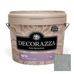 Декоративное покрытие Decorazza (Декоразза) Seta Nova Argento с эффектом натурального шелка (ST 11-132) 5 л
