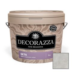 Декоративное покрытие Decorazza (Декоразза) Seta Nova Argento с эффектом натурального шелка (ST 11-207) 5 л