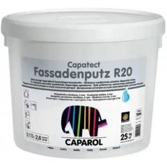Декоративная штукатурка Caparol Capatect Fassadenputz Pro R20 белая бороздчатая (короед) база 1 25 кг