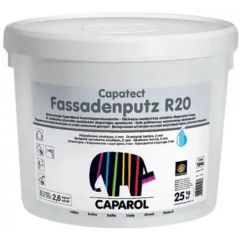 Декоративная штукатурка Caparol Capatect Fassadenputz Pro R20 бесцветная бороздчатая (короед) база 3 25 кг