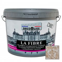 Декоративное покрытие DecoBliss рельефное La Fibre 15 кг