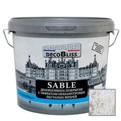 Декоративное покрытие DecoBliss SABLE с серебристо перламутровым эффектом Серебро 5 кг