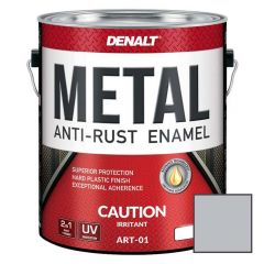 Эмаль универсальная Denalt Metall Anti-Rust Enamel 2 in1 Liquid High Closs Plastic Art-01 Жидкий пластик глянцевая серая 3,78 л