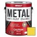 Эмаль универсальная Denalt Metall Anti-Rust Enamel 2 in1 Liquid High Closs Plastic Art-01 Жидкий пластик глянцевая желтая 3,78 л