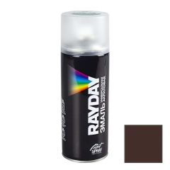 Эмаль аэрозольная универсальная RayDay (Рейдей) полуматовая RAL 8017 шоколадно-коричневая (RD-079) 520 мл