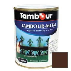 Эмаль-грунт по ржавчине Tambour Metal гладкая глянцевая коричневая (543-173) 0,75 л