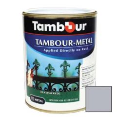 Эмаль-грунт по ржавчине Tambour Metal гладкая глянцевая серебро (543-144) 0,75 л