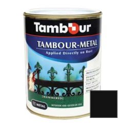Эмаль-грунт по ржавчине Tambour Metal матовая черная (543-650) 0,75 л