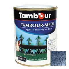 Эмаль-грунт по ржавчине Tambour Metal молотковая глянцевая темно-синяя (543-315) 0,75 кг