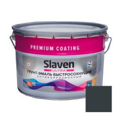 Грунт-эмаль Slaven (Славен) Ultra 4в1 быстросохнущий антикоррозионный RAL 6012 12 кг