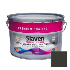 Грунт-эмаль Slaven (Славен) Ultra 4в1 быстросохнущий антикоррозионный RAL 6015 12 кг