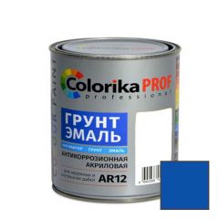 Грунт-эмаль акриловая антикоррозийная Colorika Prof Professional AR12 по металлу синяя 9 л
