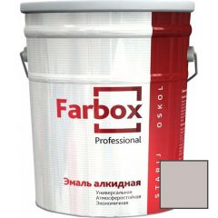 Эмаль универсальная алкидная Farbox Professional глянцевая серая 20 кг
