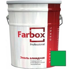 Эмаль универсальная алкидная Farbox Professional полуглянцевая светло-зеленая 20 кг