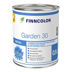 Эмаль алкидная Finncolor Garden 30 универсальная полуматовая база C 0,9 л