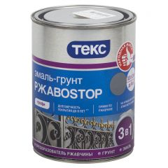 Эмаль-грунт Текс РжавоStop Профи 3в1 Серый 0,9 кг