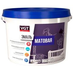 Эмаль акриловая VGT (ВГТ) ВД-АК-1179 матовая универсальная черная 10 кг