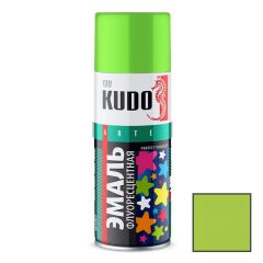 Эмаль аэрозольная флуоресцентная Kudo Arte KU-1203 зеленая 520 мл