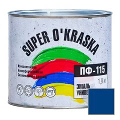 Эмаль Super Okraska ПФ-115 синяя 1,9 кг