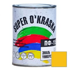 Эмаль Super Okraska ПФ-115 желтая 0,9 кг