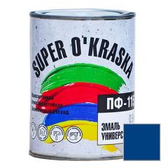Эмаль Super Okraska ПФ-115 синяя 0,9 кг