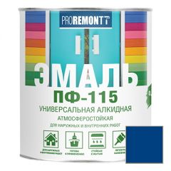 Эмаль Proremontt ПФ-115 универсальная синяя 0,9 кг