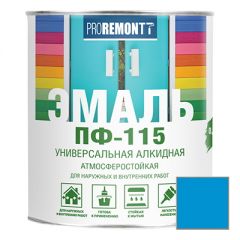 Эмаль Proremontt ПФ-115 универсальная голубая 0,9 кг