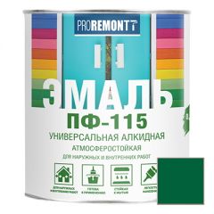 Эмаль Proremontt ПФ-115 универсальная зеленая 0,9 кг