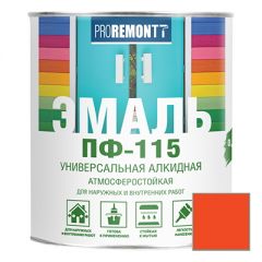 Эмаль Proremontt ПФ-115 универсальная оранжевая 0,9 кг