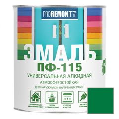 Эмаль Proremontt ПФ-115 универсальная ярко-зеленая 0,9 кг