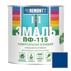 Эмаль Proremontt ПФ-115 универсальная синяя 1,9 кг