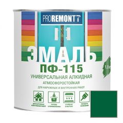 Эмаль Proremontt ПФ-115 универсальная зеленая 1,9 кг