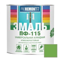 Эмаль Proremontt ПФ-115 универсальная салатовая 1,9 кг