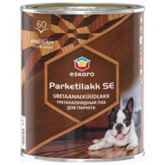 Лак Eskaro для пола Parketilakk SE 60 алкидно-уретановый полуглянцевый бесцветный 2,5 л