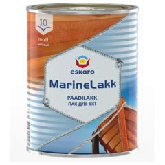 Лак Eskaro яхтный Marine lakk 10 алкидно-уретановый матовый бесцветный 0,95 л