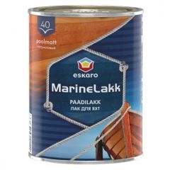 Лак Eskaro яхтный Marine lakk 40 алкидно-уретановый полуматовый бесцветный 0,95 л