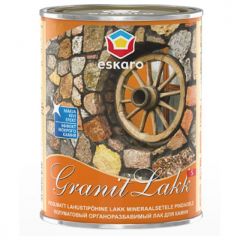 Лак Granit Lakk S для камня полуматовый органоразбавимый 1 л