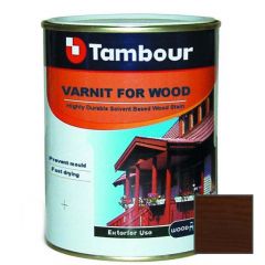 Tambour Varnit For Wood Лак для дерева шелковисто-матовый темный орех (485-035) 0,75 кг
