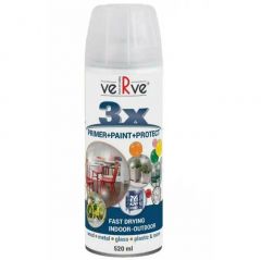 Лак VeRve универсальный защитный акриловый 3x Primer+Paint+Protect глянцевый прозрачный/Clear Gloss (889-2000) 0,52 мл