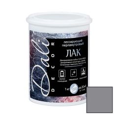 Лак Dali-Decor защитно-декоративный акриловый лессирующий перламутровый серебро 1 кг