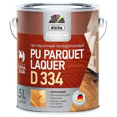 Лак паркетный Dufa полиуретановый Premium PU Parquet Laquer D334 полуматовый 2,7 л