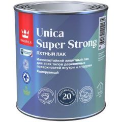 Лак яхтный Tikkurila Unica Super Strong EP 20 полуматовый 0,9 л
