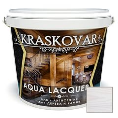 Лак-антисептик Kraskovar Aqua Lacquer для дерева и камня белый (1900001328) 2 л