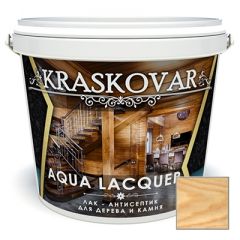 Лак-антисептик Kraskovar Aqua Lacquer для дерева и камня бесцветный (1900001329) 2 л