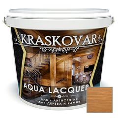 Лак-антисептик Kraskovar Aqua Lacquer для дерева и камня дуб (1900001332) 2 л