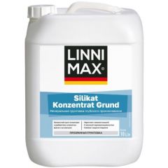 Грунтовка Linnimax концентрат силикатная Silikat Konzentrat Grund (2:1) (Силикат:Концентрат Грунд) 10 л