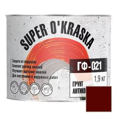 Грунтовка Super Okraska ГФ-021 красно-коричневая 1,9 кг