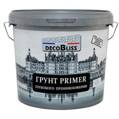 Грунт DecoBliss глубокого проникновения PRIMER SILICONE 10 л